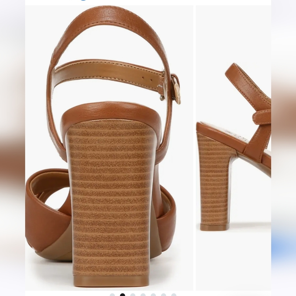 Naturalizer Morgan women's slingback pump heel NIB brown size 9.5 wide - Picture 3 of 8